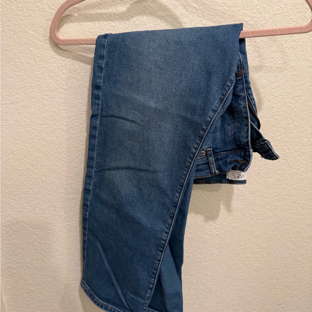 LOFT petite high rise straight